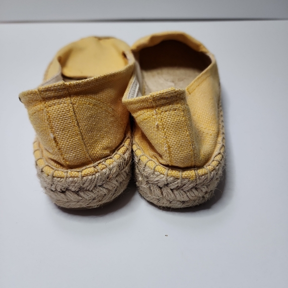 Women's Soludos Original Dali Flat Canvas Espadrille Slip-On Size 9 Yellow - Picture 9 of 12